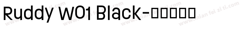 Ruddy W01 Black字体转换